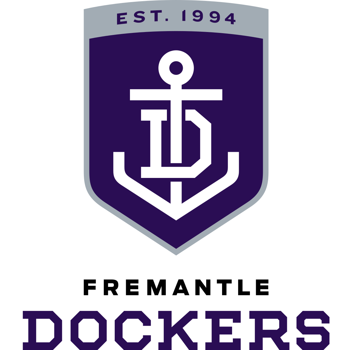 L That Begind with Purple and White Logo - Fremantle Football Club