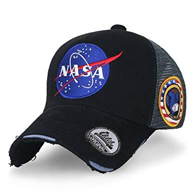 NASA Meatball Logo - ililily NASA Meatball Logo Embroidery Baseball Cap Apollo 1 Patch ...