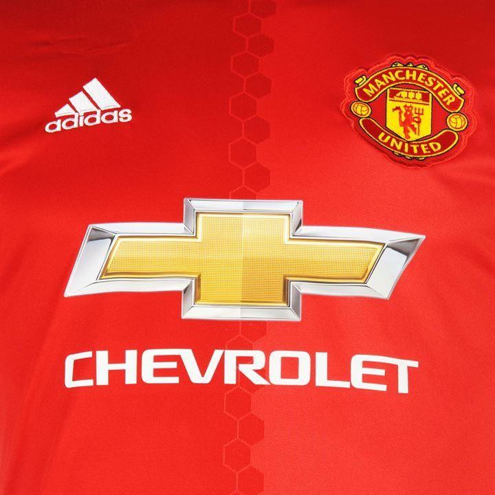 United Home Logo - adidas | adidas Manchester United Home Shirt 2016 2017 Mens ...