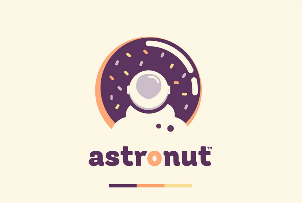 Outer Space Logo - Astronut® Donuts from Outer space | *Design Thinking | Logo design ...