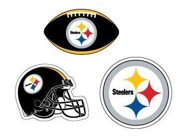 Steelers Football Logo - Amazon.com: NFL Pittsburgh Steelers Stickers Variety Pack of 3 with ...