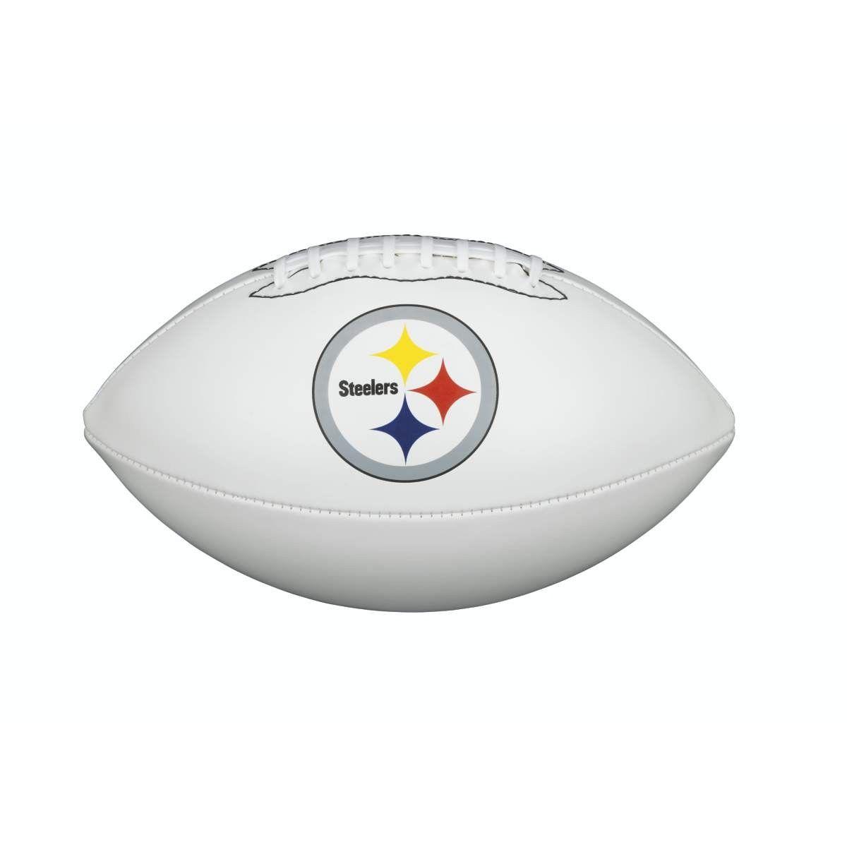 Steelers Football Logo - NFL TEAM LOGO AUTOGRAPH FOOTBALL - OFFICIAL, PITTSBURGH STEELERS ...