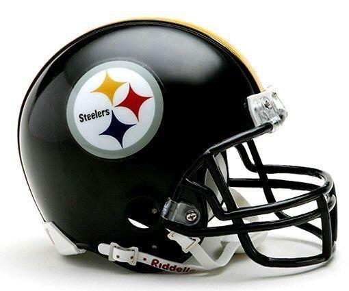 Steelers Football Logo - Pittsburgh Steelers Riddell NFL Football Team Logo Mini Helmet | eBay