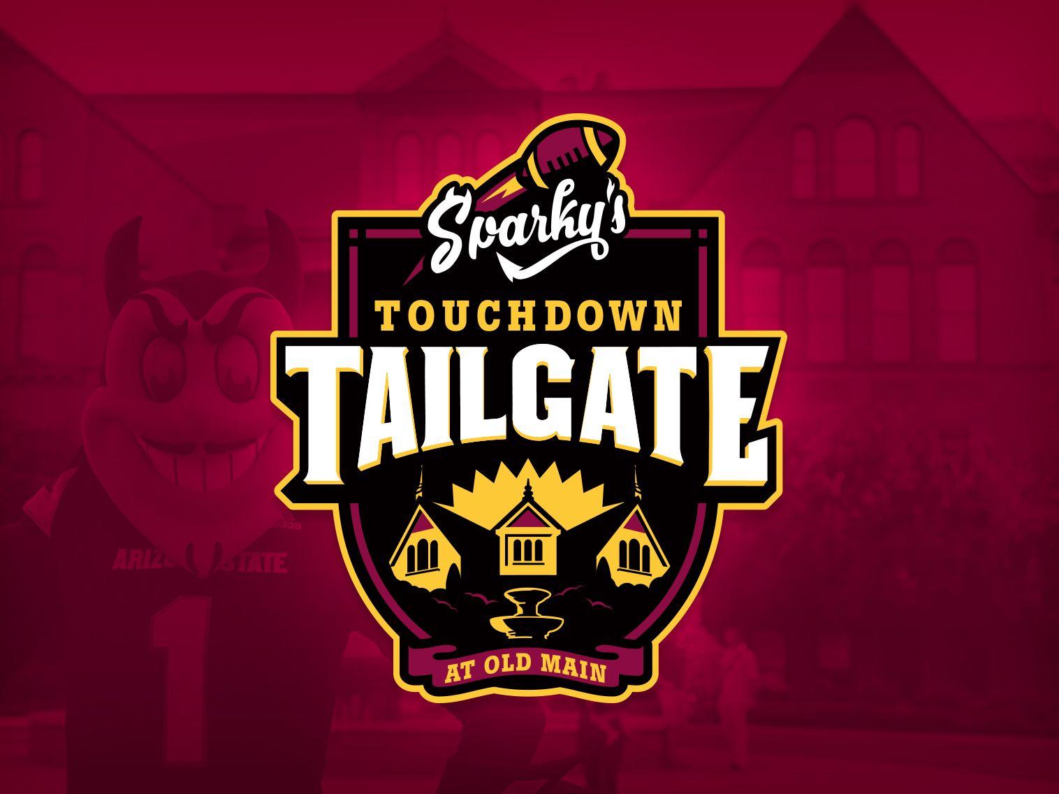 Asu Old Logo - Sparky's Touchdown Tailgate at Old Main by Boyd Erickson | Dribbble ...