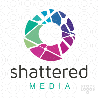 Broken Circle Logo - Shattered Media. Logo design and elements. Logo design, Logos
