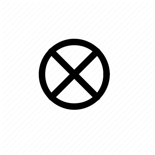 Broken Circle Logo - Broken, circle, cross, delete, error, remove, warning icon
