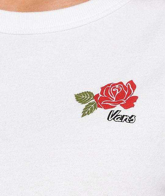 Rose Vans Logo - Vans Thank You Rose White Baby T Shirt