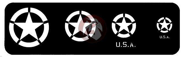 Broken Circle Logo - Verlinden 1/35 US Stars Template No.1 (4 Broken Circle Invasion type ...
