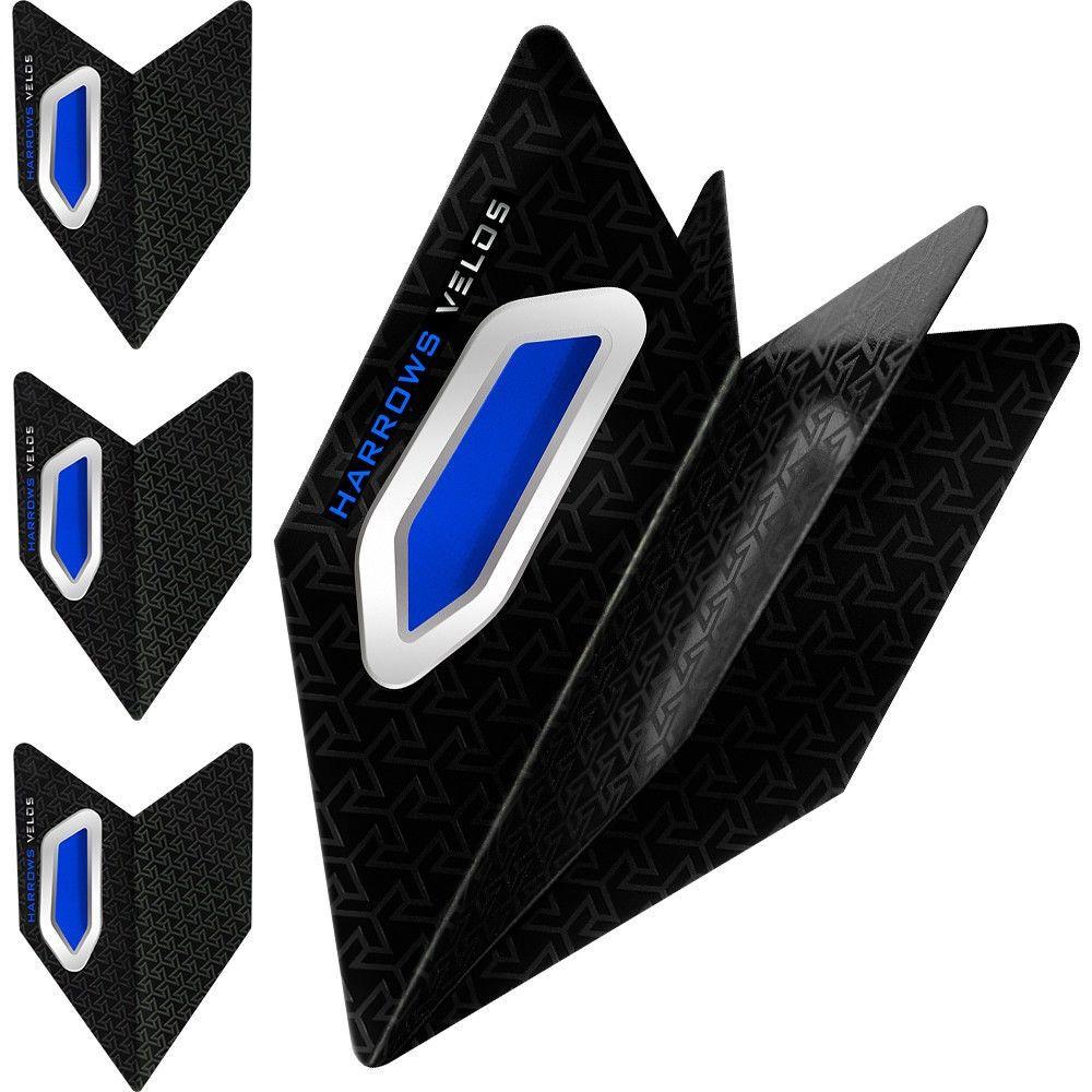 Dark Blue Arrow Logo - Harrows Velos Dark Blue Dart Flights | Double Top Dart Shop ...