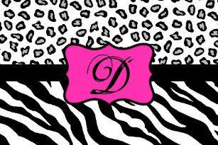 Pink Black and White Logo - Pink Monogram Black Bath Mats & Rugs | Zazzle.co.uk