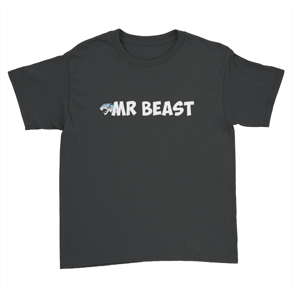 Shirt Logo - MRBEAST - Tiger Logo - Kids Youth T-Shirt – Crowdmade
