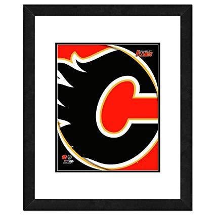 Double X Logo - Amazon.com : NHL Calgary Flames Team Logo Double Matted & Framed