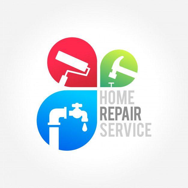 Home Service Logo - Home repair service business design Vector