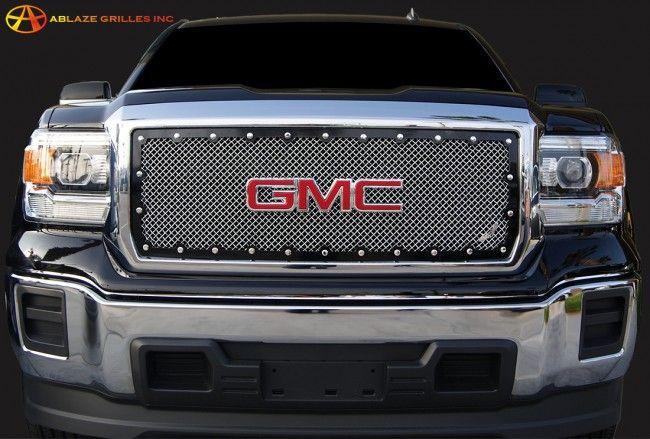 GMC Grill Logo - 2014 GMC Sierra 1500 BRUTE Wire Mesh Grille-Insert Grilles done The ...