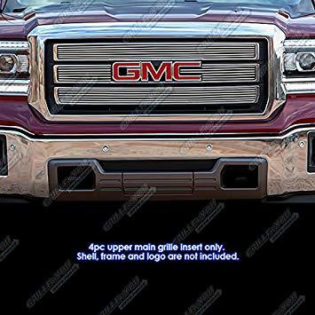 GMC Grill Logo - APS Fits 2014 2015 GMC Sierra 1500 Upper Billet Grille