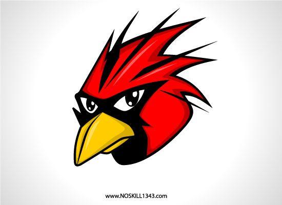 Red Head Bird Logo - Free Vector Red Bird Head Free Vector / 4Vector