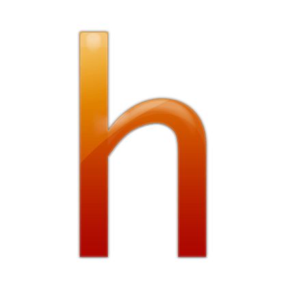 Orange H Logo - Letter H Icon & Vector Icon and PNG Background