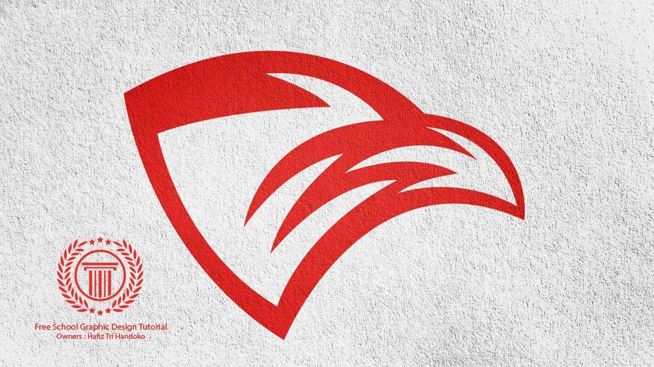 Red Head Bird Logo - Logo Design Illustrator Tutorial / Head Bird Logo Design Tutorial