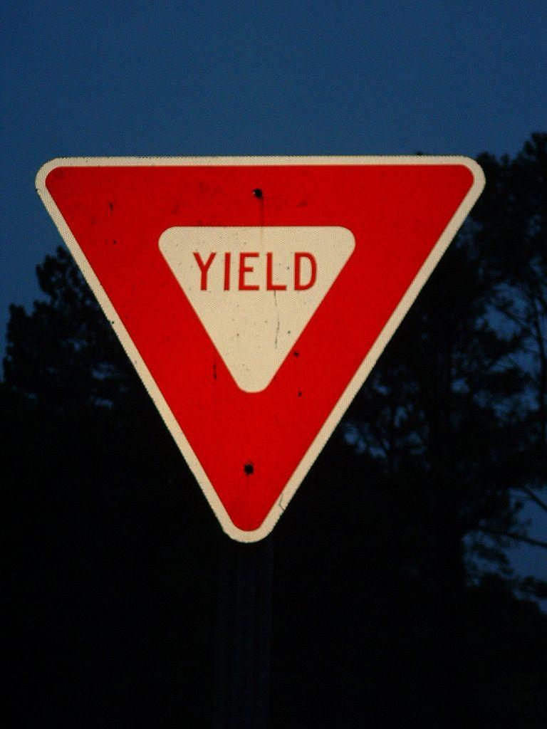 Upside Down Red Triangle Logo - Yield Sign | Kristin Nador | Flickr