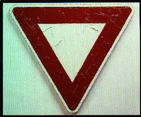 Upside Down Red Triangle Logo - P-ART JOURNAL/ 33 TRAFFIC SIGN AS ART