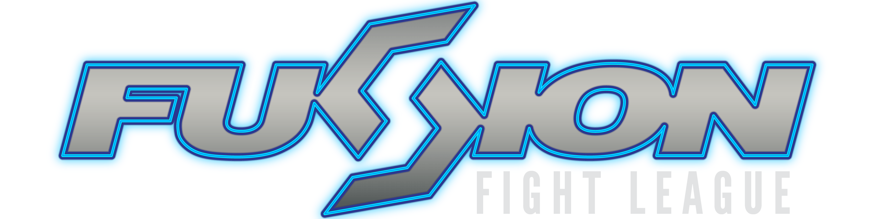 Silver Blue Logo - Fusion Fight League – MMA Fights