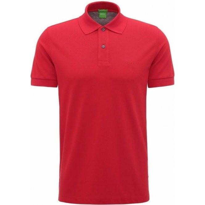 Red and Green C Logo - Boss Green|Boss Green C-Firenze/Logo Polo Shirt in Red|Chameleon ...