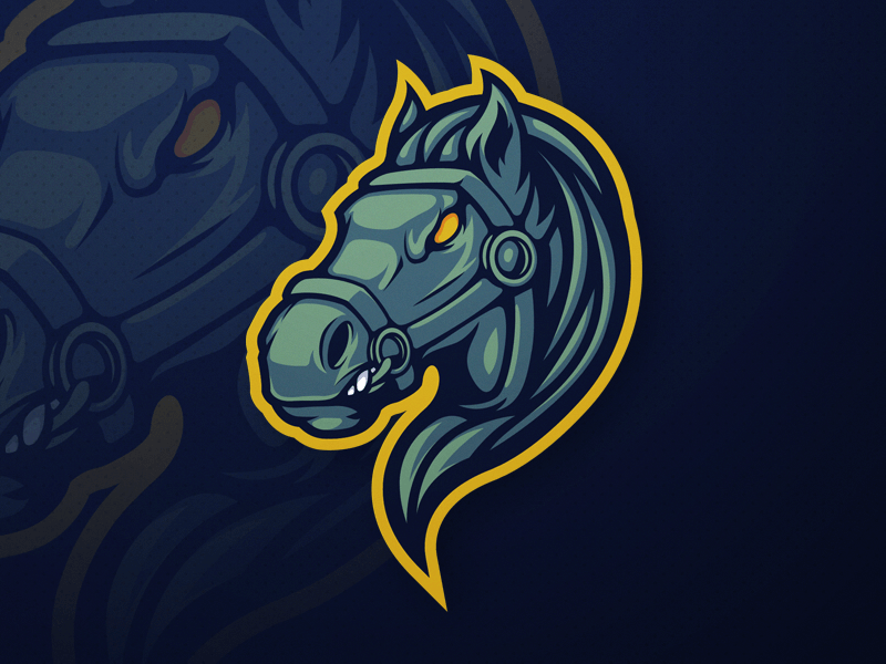 Cool Horse Logo - Horse Mascot Logo