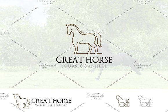 Cool Horse Logo - Cool Horse Logo Elegant ~ Logo Templates ~ Creative Market