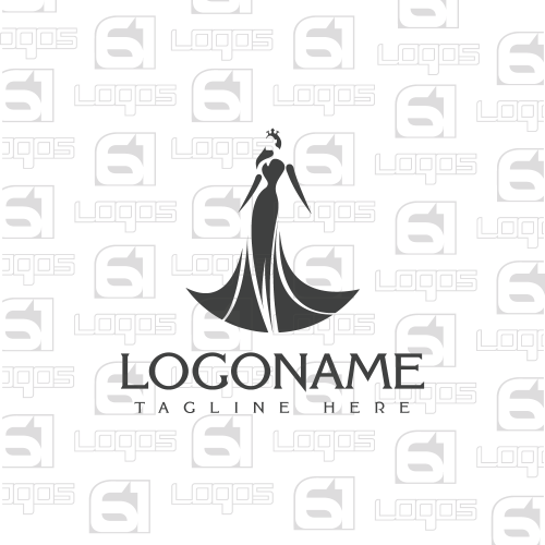 Lady Logo - Lady logo, human Logo, 2D logo, iconic logo, color, abstract
