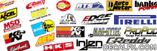 Performance Car Part Logo - DecalFX Car Decals & Stickers, Wall Decals, Custom Vinyl Stickers
