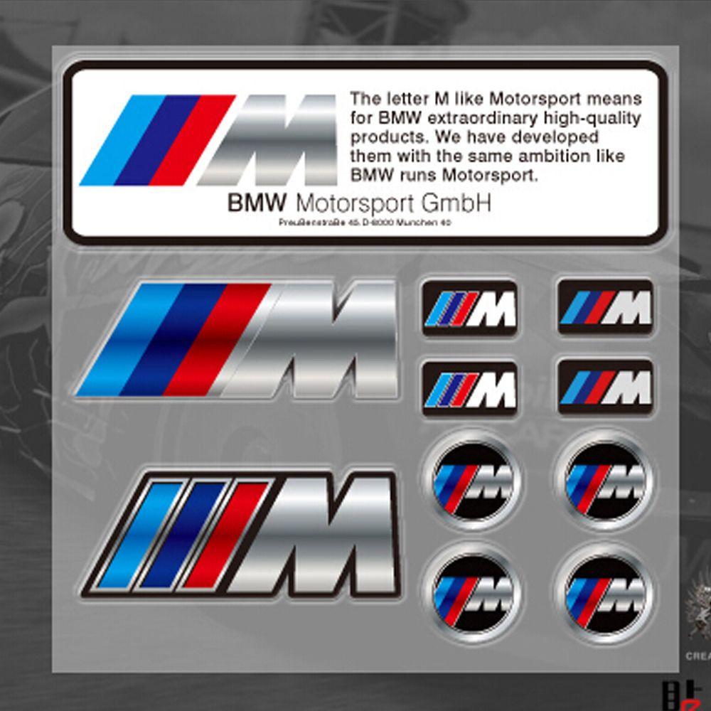 Performance Car Part Logo - New 10 Pcs Set M Sport Performance Car Emblem Sticker Badge Decal ...