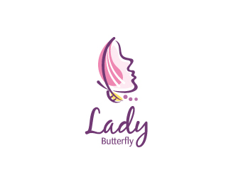 Lady Logo - Logopond - Logo, Brand & Identity Inspiration (Lady Butterfly)