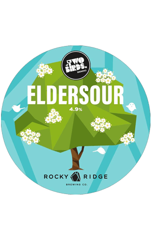 Two Birds in a Circle Logo - Rocky Ridge & Two Birds Elder Sour - The Crafty Pint