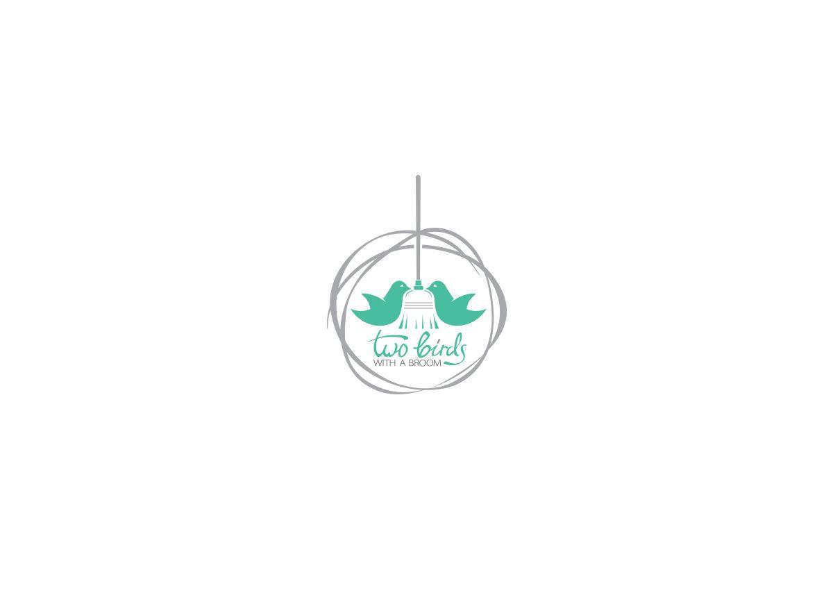 Two Birds in a Circle Logo - Bold, Playful, It Company Logo Design for Two Birds With A Broom by ...