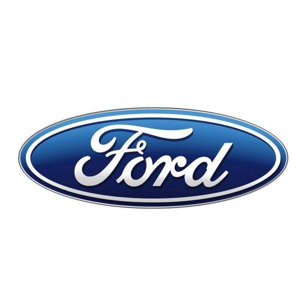 Slanted Blue Oval Logo - Ford Font and Ford Logo