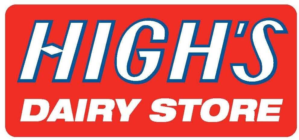 Slanted Blue Oval Logo - High's is a convenience store, so the slanted letters in High's ...