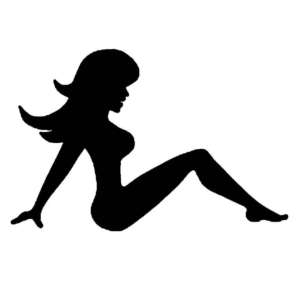 Trucker Girl Logo - Mud Flaps Girl Stencil