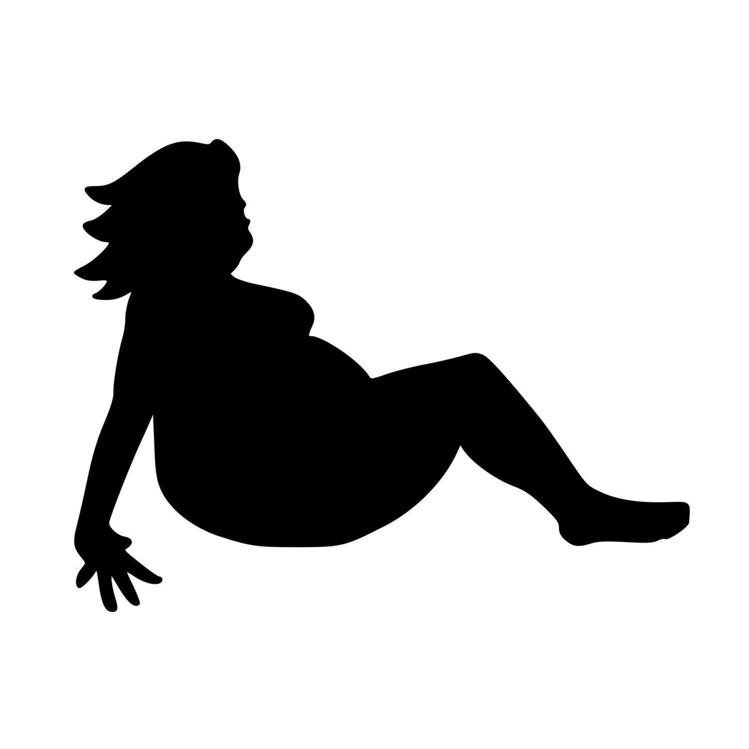 Trucker Girl Logo - MUDFLAP FAT GIRL Vinyl Decal Sticker Trucker Lady Woman