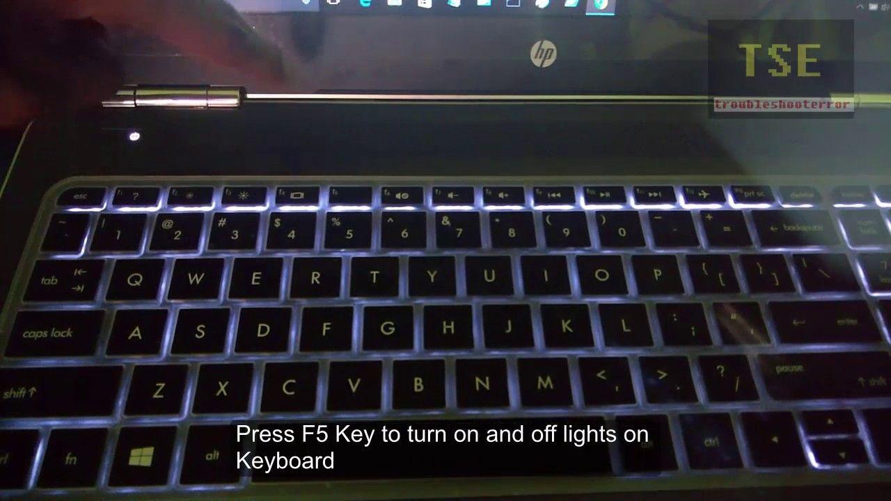 HP Laptop with Lighted Logo - How to turn on lights on island style backlit keyboard in HP ...