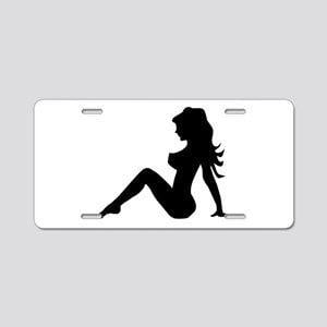 Trucker Girl Logo - Trucker Girl Aluminum License Plates