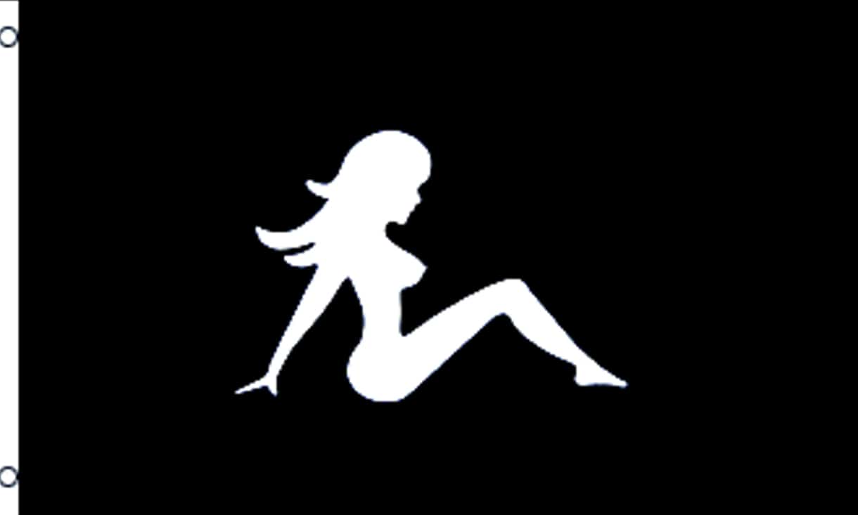 Trucker Girl Logo - The Lady Flag - Novelty Flags - Flags - Mudflap Girl -Truckers Lady ...