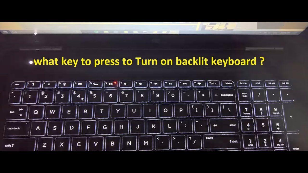 HP Laptop with Lighted Logo - What key to press to turn on light in island style backlit keyboard
