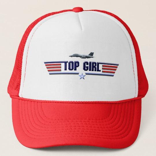Trucker Girl Logo - Top Girl Logo Trucker Hat