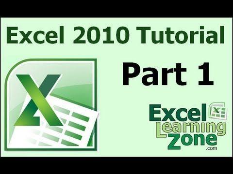 Microsoft Excel 2010 Logo - Microsoft Excel 2010 Tutorial - Part 01 of 12 - Excel Interface 1 ...