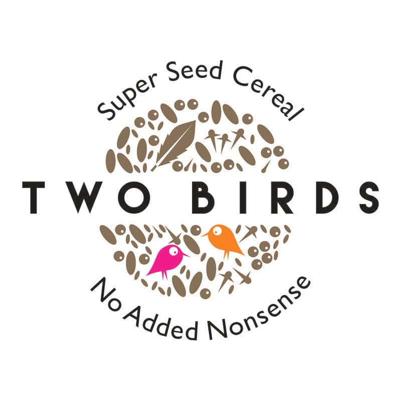 Two Birds in a Circle Logo - Two Birds Super Seed Cereal | Visual Resolve Graphics