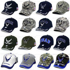 All Military Logo - U.S. AIR FORCE hat USAF Military Logo Embroidered Official Licensed ...