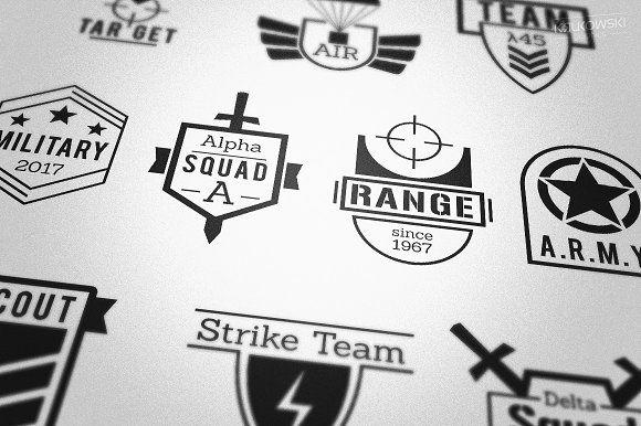 All Military Logo - Military Army Style Badges Logos ~ Logo Templates ~ Creative Market