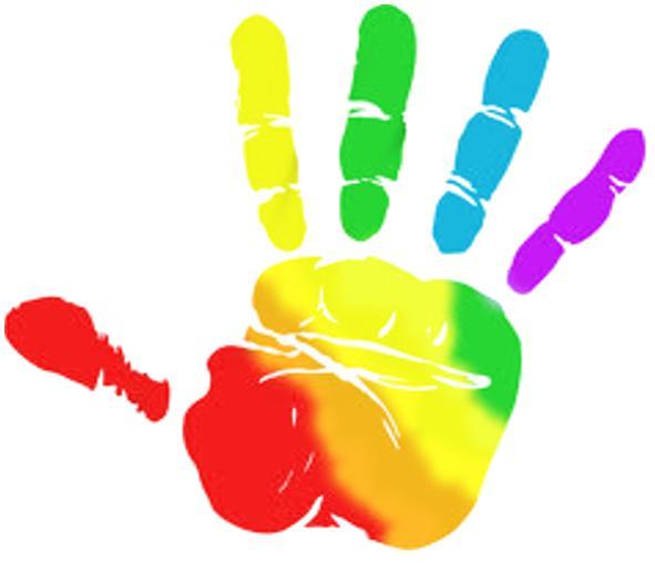 Rainbow Hands Logo - Hands cliparts