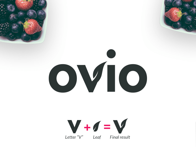Fruit Company Logo - Ovio fruit company logo by Armin Begović
