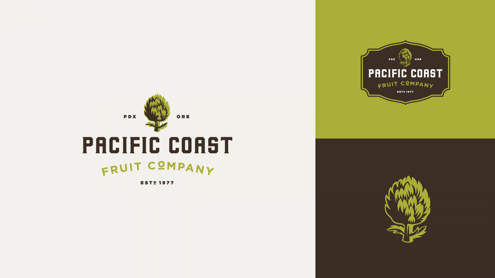 Fruit Company Logo - Pacific Coast Fruit Co. Branding